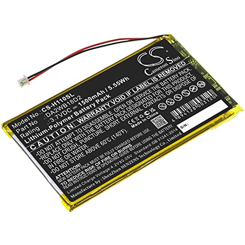 Replacement Battery for iRiver H120 H340 MP3 Playmer H140 H110 H320 DA2WB18D2 (1500mAh)