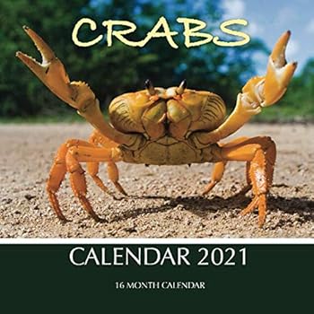 Paperback Crabs Calendar 2021: 16 Month Calendar Book