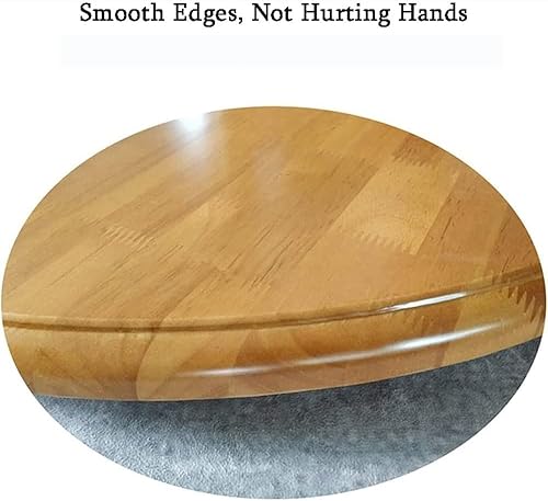 Miniatura 6 de EMENAR Bandeja giratoria de madera de 30 pulgadas, plato de servicio de cocina resistente, mesa giratoria grande, giratoria, Lazy Susan, 8 estilos