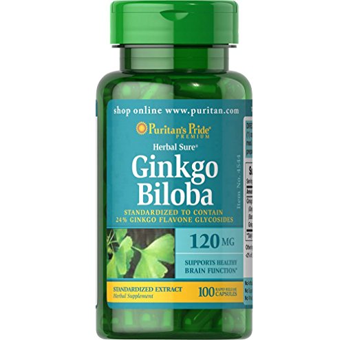 Preisvergleich Produktbild Ginkgo Biloba Extrakt 120mg 28mg Glycoside 100 Kapseln