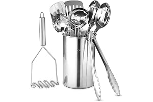 Avador® All-Star Stainless Steel 10-Piece Kitchen Tool Set with Holder