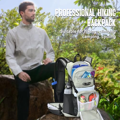 Image of N NEVO RHINO Hydration Backpack, 18L Multipurpose Hiking Backpack with 3L Water Bladder, Water Backpack Insulated Hydration Pack Ideal for Hiking and Cycling