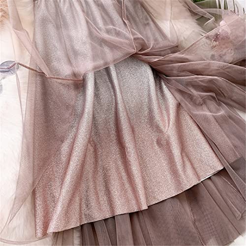 Jupe en tulle dégradée haut de gamme avec finitions délicates