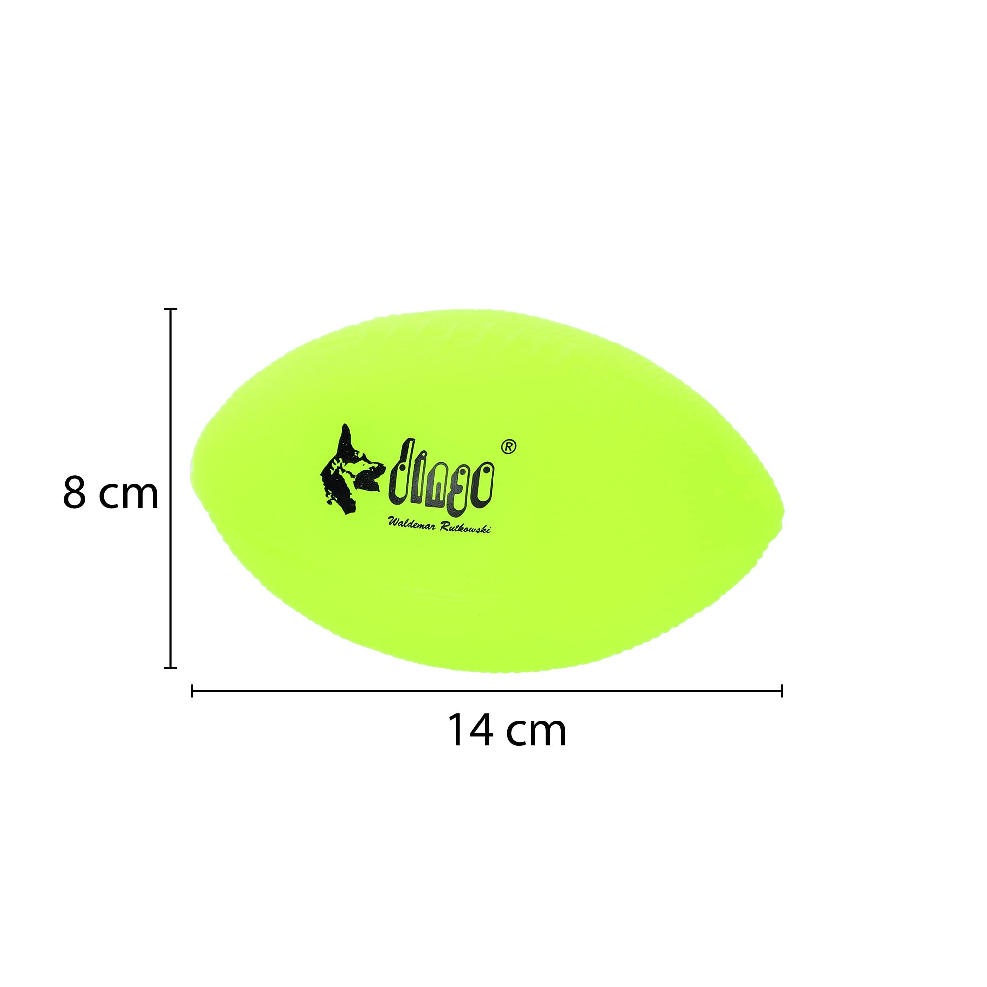 Dingo Play & Glow Ball 8 x 14 cm Fluorescent Game with Dog Luminous Ball Rugby Squeaky Vinyl 16970 - Image 4