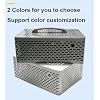 ITX Mini Computer Case 5.1L Aluminum Mini ITX Motherboard Small PC Case Test Bench Support Small 1U Power Supply 150mm Vedio Card Gray