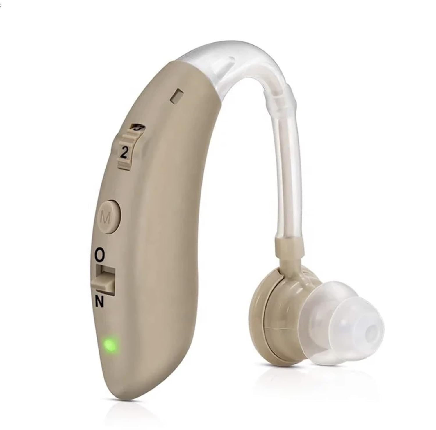 Hearing Aids, Enjoyee Hearing Aids for Seniors Invisible Rechargeable Hearing Amplifier with Noise Cancelling for Adults Hearing Loss, Digital Ear Hearing Assist Devices Volume Control Flesh