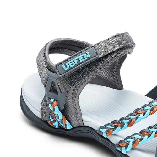 Image of UBFEN Womens Hiking Comfortable Sport Sandals Outdoor Walking | Casual Lightweight Water Sandals with Adjustable Straps Arch Support for All-day Wear, Beach, Vacation, Adventure, Camping
