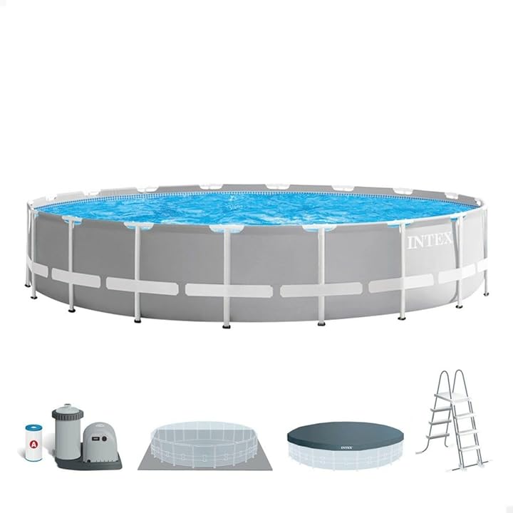 Intex Piscina Frame rotonda 610 x 132 cm gonfiabile