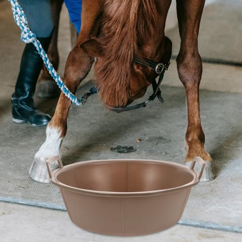 Milisten Bandeja Utilitária De Plástico Para Alimentação De Gado Balde De Alimentação Para Cavalos B