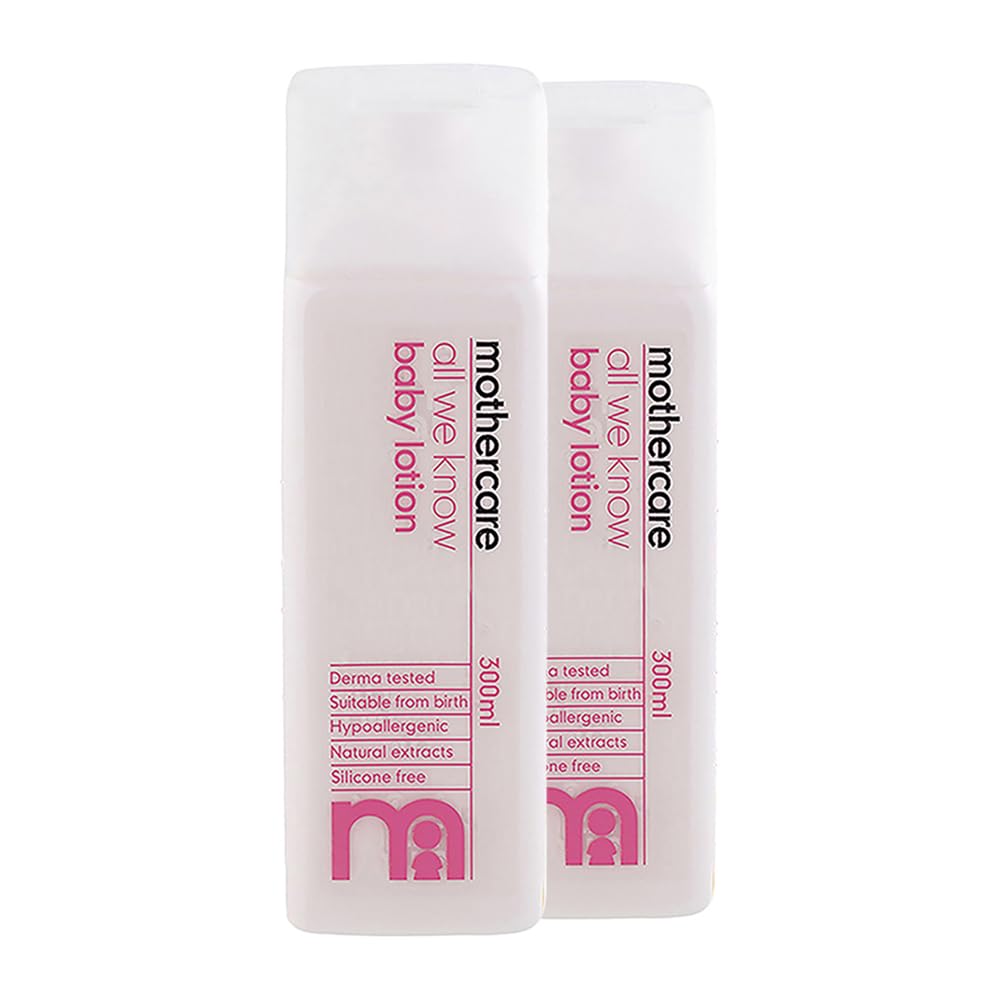 Mothercare All We Know Baby Lotion E 0M+ (300ml, Pack of 2)