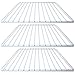 Spares2go Universal revestido de plástico nevera congelador estantería rack (color blanco, Pack de 3)