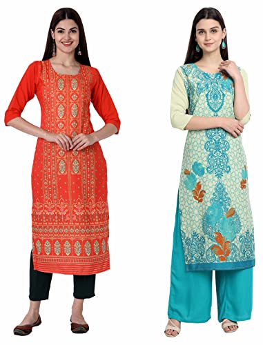 Image of Women's Crepe Straight Kurta