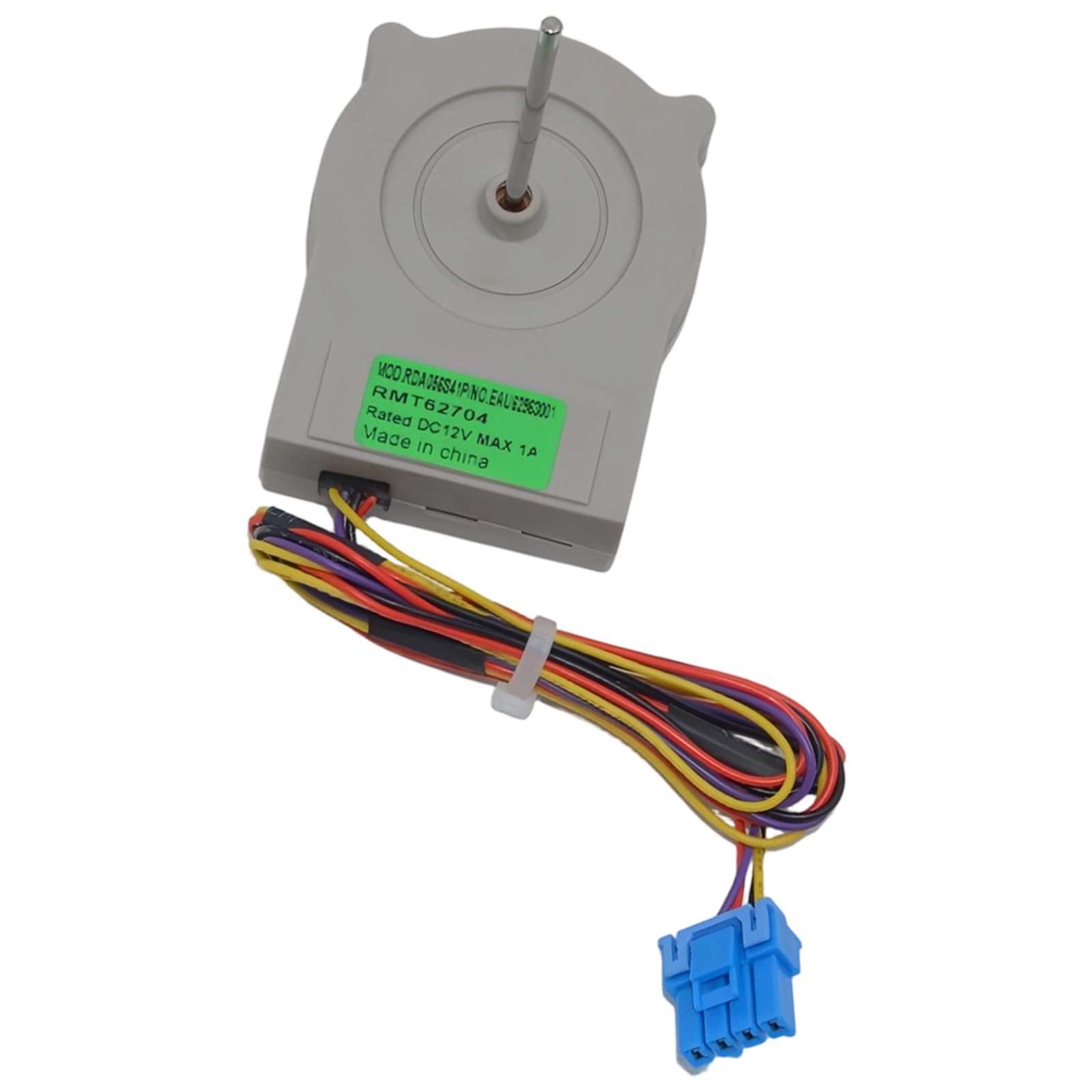 NRVTRE 4-Pin Evaporator Fan Motor 12V, Refrigerator Cooling Replacement with Efficient Heat Dissipation Design Refrigerator Fan Motor