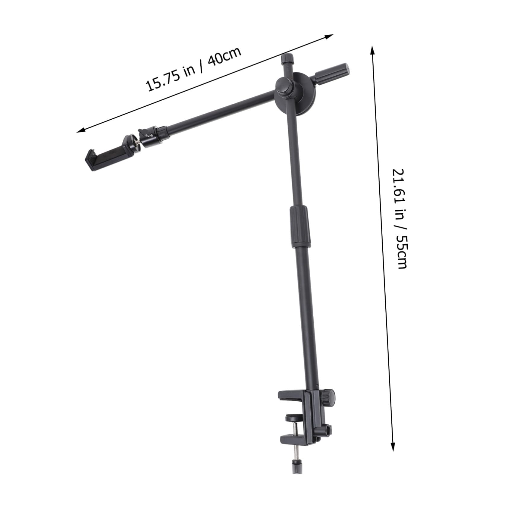 Soporte de Teléfono Accesorio Móvil Flexible para Escritorio Brazo Articulado Telescópico y Base Fija de Abs y Silicona para Teléfonos Celulares