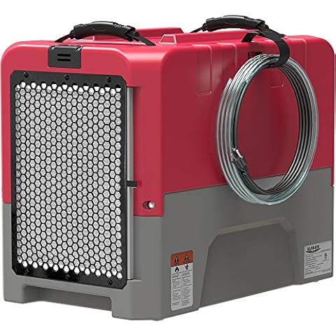 ALORAIR LGR Commercial Dehumidifier with Pump Drain Hose, 180 Pint Large Capacity Crawl Space Dehumidifier for Water Damage Restoration, Basements Warehouse & Job Sites, 5 Years Limited Warranty, Red Cover