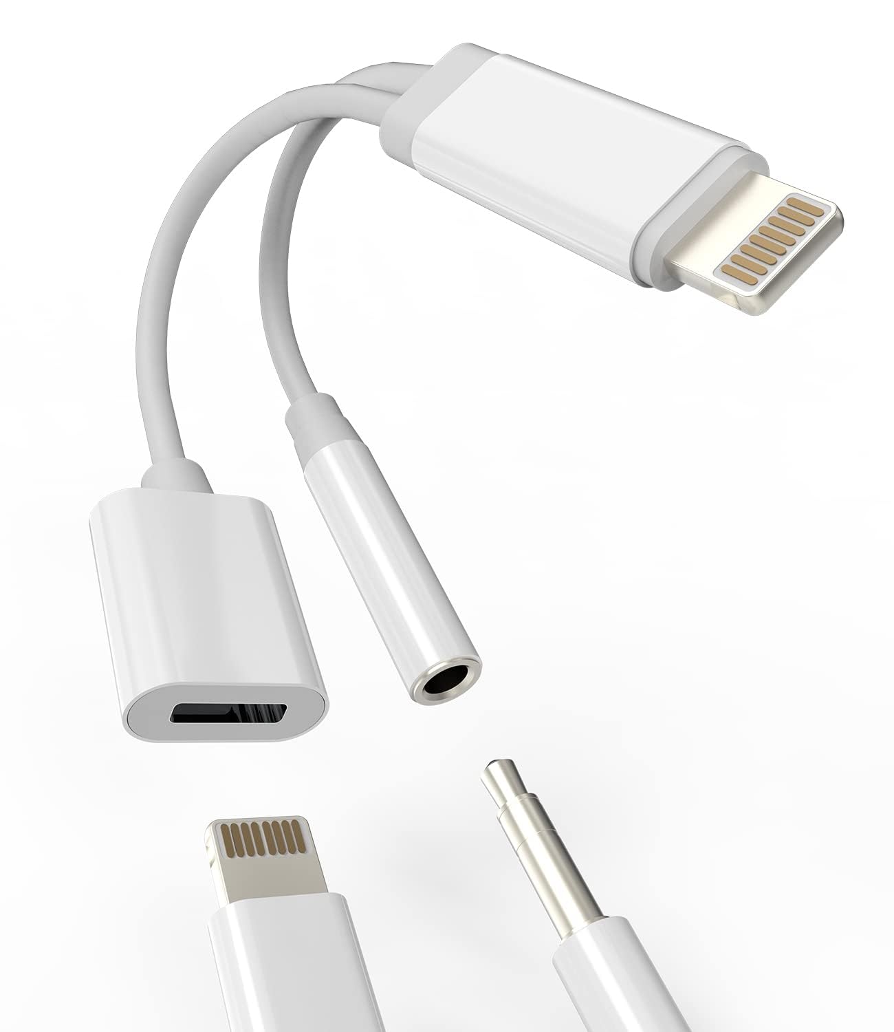Amazon.co.jp: ライトニング 3.5mmイヤホン ジャック アダプター (2in1