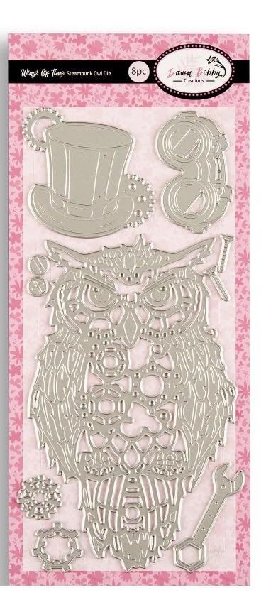 Dawn Bibby Creations Wings of Time Steampunk Owl Die DL, ONE