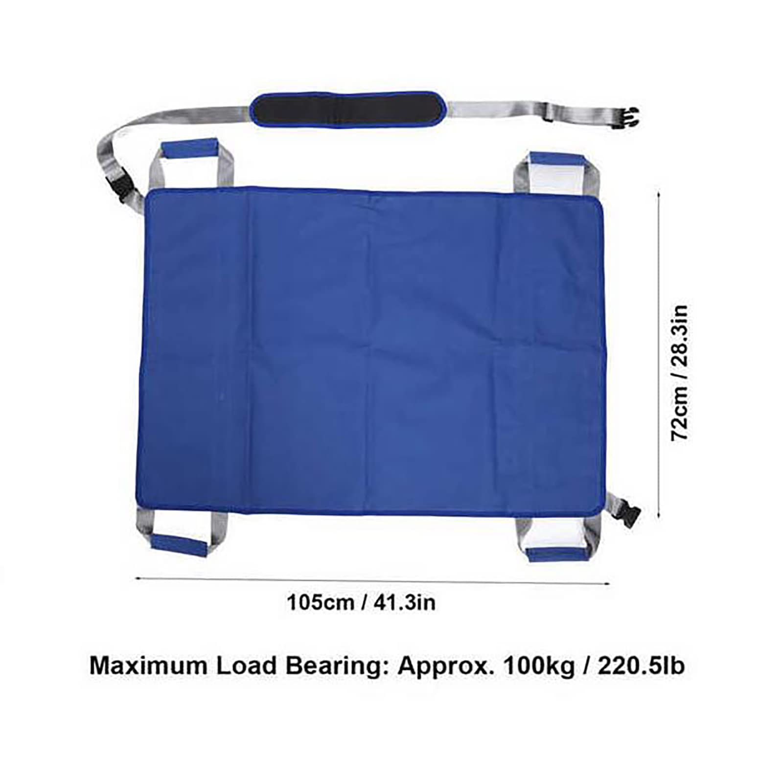 Almohadilla de Cama de posicionamiento, sábana de Transferencia para elevación de Pacientes con Asas, portátil, Reutilizable, Lavable, 41,3"/59,1" x 28,3", para Levantar, Girar y reposicionar al paci