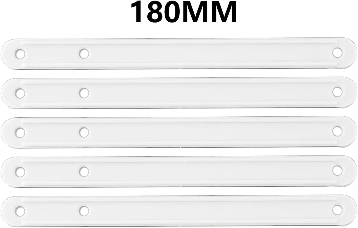 Heavy Duty Drawer Slides 10 Pcs Draw Rail Plastic Drawer Slides Cabinet Cupboard Runners 180 235 298mm Replacement Parts Household(Black 298mm)