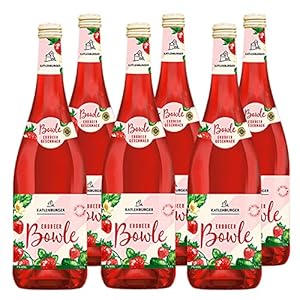 Katlenburger Erdbeerbowle Fruchtweinbowle Süß, Fruchtwein mit Kohlensäure im 6er Pack
