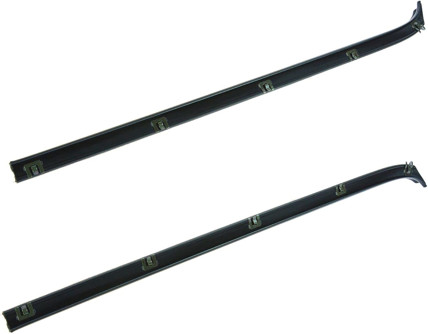 TRQ Front Inner & Outer Window Sweep Compatible with 1980-1993 Dodge D150 1980 D200 1981-1993 D250 D300 D350 1980-1981 D400 D450 Ramcharger W150 W200 W250 W300 W350 Plymouth Trailduster