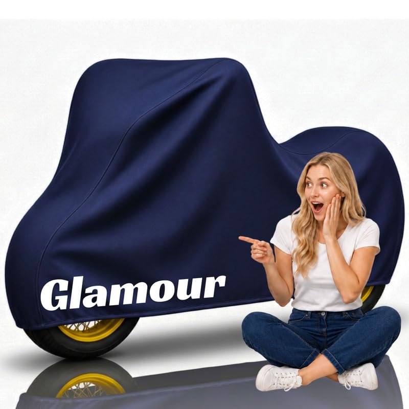 Image of Loving Ultra 100% Waterproof Bike Body Cover for Glamour Bike Cover for Rain & Dust| Dustproof & Scratch Resistant | Two Wheeler Covers with UV Protection, Heat Resistant | All Weather Protection