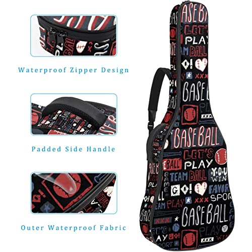 Housse de transport imperméable en tissu Oxford pour guitare avec bandoulière réglable - Les Beatles, Paul McCartney, John Lennon, RIngo Starr, George Harrison Housse de transport imperméable en tissu Oxford pour guitare avec bandoulière réglable – Image 5