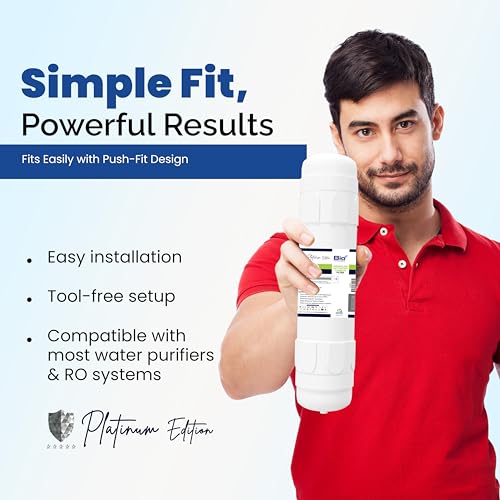 Image of Bio+ Granular Activated Carbon Filter 11 inch - 1100 Iodine Value - 4 Wash Activated Carbon - Superior Filtration for Purified Water - Remove Odors, Chemicals, and Impurities