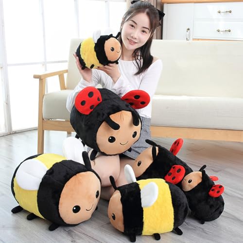 Stofftier Biene Plüschtier, Biene Kuscheltier, Plüschtier Biene Stofftier Puppe, Plüsch Biene Spielzeug Gefüllte Tiere Spielzeug Kinder Mädchen Jungen Geschenke für Geburtstag,Weihnachten,20CM