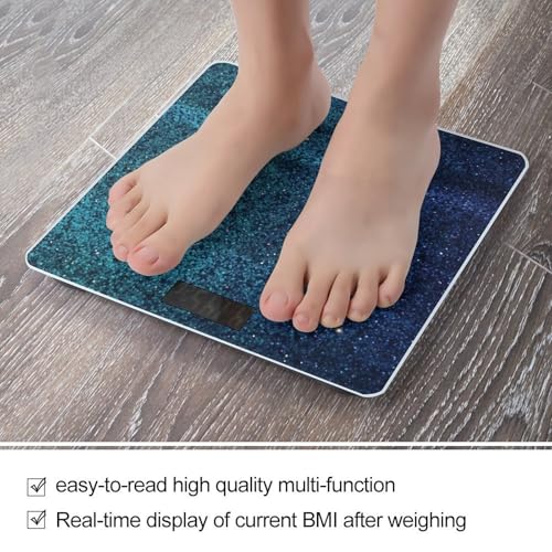 Báscula Digital de Baño con Diseño Brillante Azul Verdoso miniatura 5