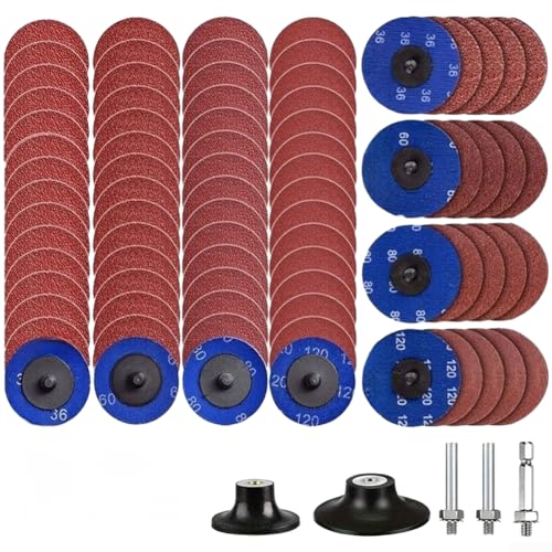 Discos de cambio rápido para preparación de pulido y acondicionamiento de aluminio, 80 piezas
