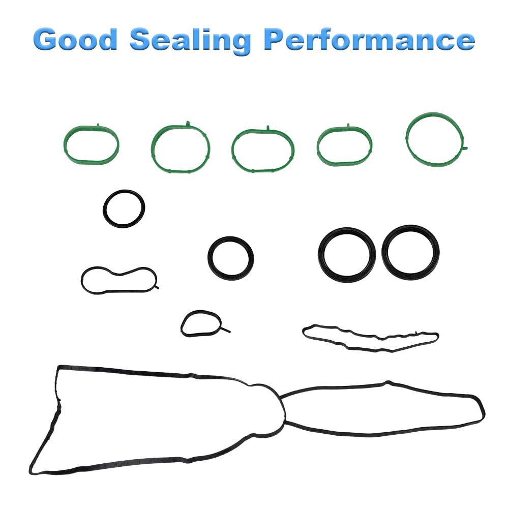 Engine Cylinder Head Gasket Set with Bolts Compatible with Ford Fiesta 1.6L 1596CC 97Cu. in. L4 Gas DOHC Naturally Aspirated 2011-2016 Replacement for HGS4313 ES72797
