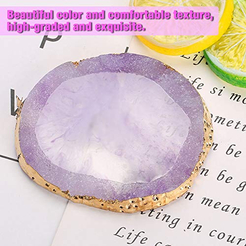 Naturharz Stein Nail Palettes mit Goldrand für Nagel DIY Design Nail Art, Nagellack Make up Pallete Nail Art Polnisch… – Bild 5