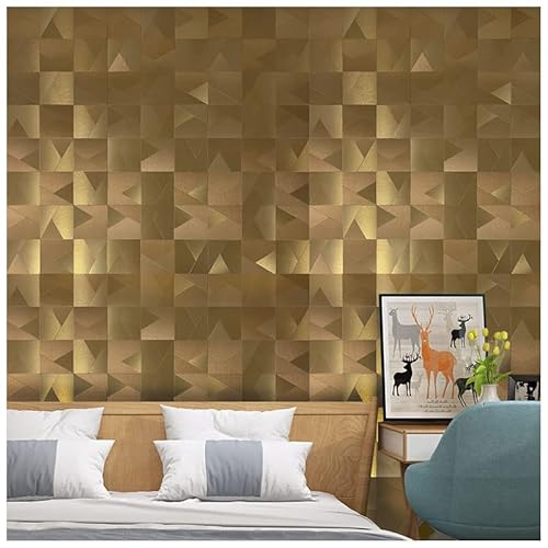 Ymmxge Peel And Stick Metal Backsplash For Kitchen, Self Adhesive Aluminum Mosaic 3D Wall Sticker Panel 11.81"X11.81"X0.12" (7, Copper) #TOP5