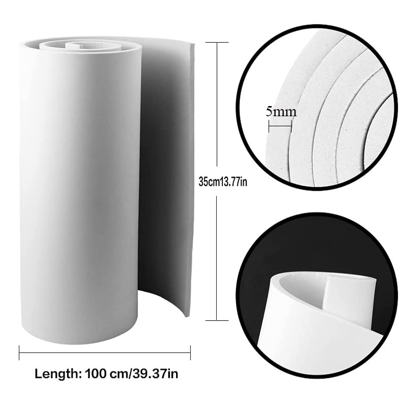 Espuma EVA absorbente de sonido y moldeable, pack de 3 láminas para manualidades creativas 2