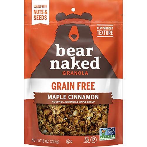 Granola, Bear Naked, Maple Cinnamon, Non-GMO Project Verified, Grain Free and Gluten Free, 8oz Bag(Pack of 6) Granola, Bear Naked, Maple Cinnamon, Non-GMO Project Verified, Grain Free and Gluten Free, 8oz Bag(Pack of 6)