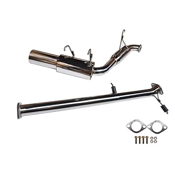 Exhaust System Pipe Stainless Steel Exhaust Manifold Kit Replacement for 1990-1997 Mazda Miata