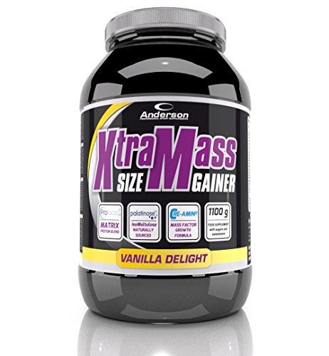 Anderson XTRA MASS SIZE GAINER | Gainer with protein blend PROLACTA, CRE-AMIN, MCT, PALATINOSETM 1100 gr