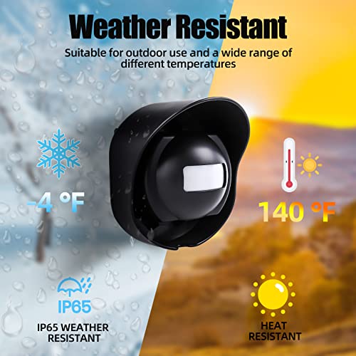 Shaogax SHAOGAX-005 328Ft Range Wireless Driveway Alarm Outside Weather Resistant Motion Sensor Alarm Security Alert-Protect Outdoor/Indoor Property-2 Receiver And 3 Pir Motion Detector-38 Chimes thumb #2