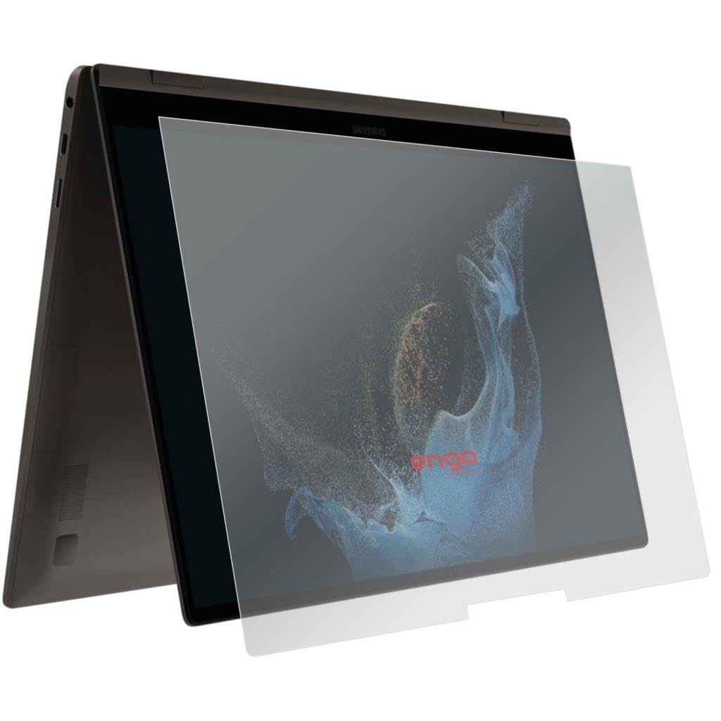 Engo Samsung Galaxy Book2 Pro 360 15.6 İnç İle Uyumlu Mat Ekran Koruyucu Notebook, Yansıma Ve Parlama Önleyici Parmak İzi Bırakmayan Laptop Koruma, 9h Temperli Kırılmaz Esnek Nano Cam 16:9