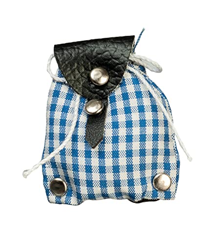 Melody Jane Puppenhaus Blau & Weiß Rucksack Modern Tasche Miniatur Schule Schlafzimmer Zubehör