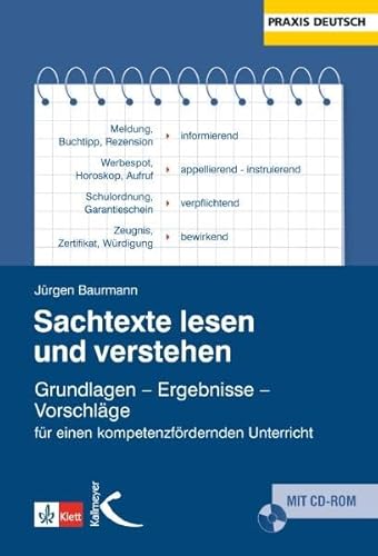 Sachtexte lesen und verstehen: Grundlagen – Ergebnisse – Vorschläge für einen kompetenzfördernden Unterricht: Analysen - Ergebnisse - Vorschläge für ... Unterricht (Praxis Deutsch)