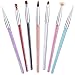 Produktbild Pinselset 7-Teilig für Nailart,Gel Nail Art Pen Liner Nagellack Nageldesign Kit Nagel Kunst Bürste, Yomiin Nail Painting Drawing Liner Brush Kit für UV-Gel, Acryl