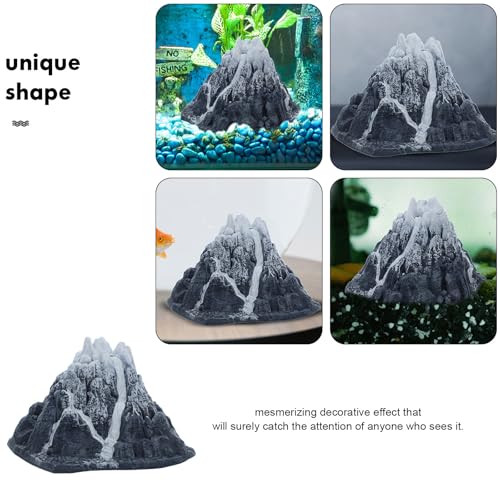 Image of POPETPOP Mini Snow Mountain Prop for Fish Tank Landscaping Aquarium Decoration Lifelike Snow Mountain Model Enhances Natural Beauty for Fish and Water Quality