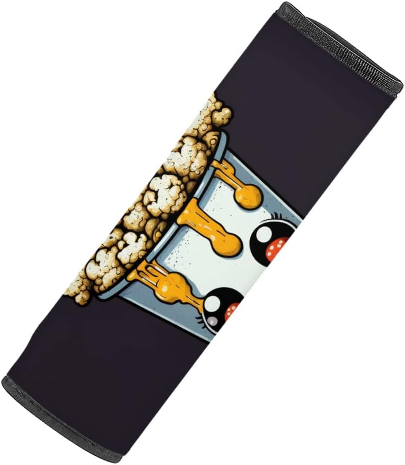 Cool Popcorn Car Seat Belt Pads - Cute Design Seat Belt Covers - Cool Art Seat Belt Covers