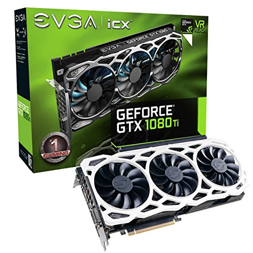 Image of EVGA GeForce GTX 1080 Ti FTW3 Elite Gaming White 11GB 12GHz GDDR5X iCX Technology - 9 Thermal Sensors & RGB LED G /P /M Graphic Cards 11G-P4-6797-K1