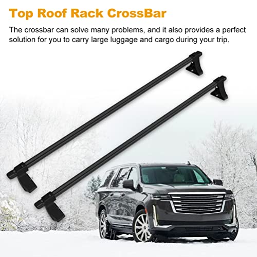 Roadfar Roof Rack Aluminum Top Rail Carries Luggage Carrier 54"(137Cm) Baggage Rail Crossbars #TOP2