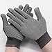 STDEV 12 Pair PVC Nylon Work Gloves Single Sided Working Gloves With Superior Grip Knit Safety Gloves For Work, Black