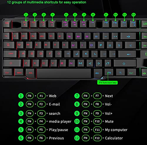 Teclado Gamer SMSOM con Retroiluminación USB miniatura 5