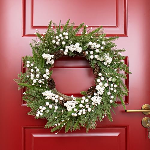 Llzll JX-2365 Outdoor Christmas Wreath 22 Inch Winter Wreaths thumb #5